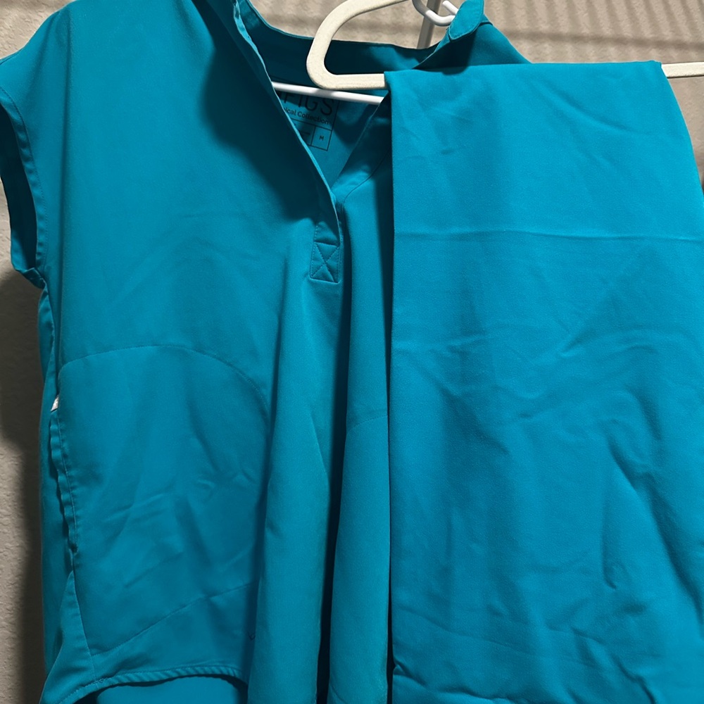 Figs Teal rafael set (livingston pants)